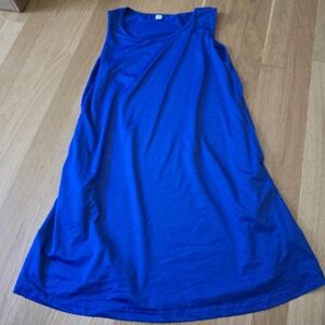 Sleeveless Blue Dress Dance Costume Sz L